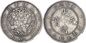 CHINE
Empire de Chine, Puyi (Hsuan Tung), monnayage unifié (1905-1911). Dollar, Guangxu Yuanbao ND (1908), Tientsin.
NGC XF Details CHOPMARKED (5979...