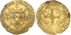 FRANCE / CAPÉTIENS
Charles VII (1422-1461). Écu d’or à la couronne 3e type, ou écu neuf, 6e émission ND (1450-1461), Toulouse.
NGC CLIPPED (5787365-...