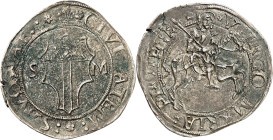FRANCE / CAPÉTIENS
Savone, François Ier (1515-1522 et 1527-1528). Cavallotto d’argent ND, Savone.
Av. (lis) * CIVITATEM: * :SAVONAE: *. Écu de Savon...