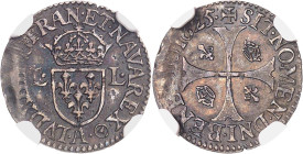 FRANCE / CAPÉTIENS
Louis XIII (1610-1643). Douzain d’argent au moulin 1625, A, Paris.
NGC MS 62 (5883341-003).
Av. LVD. XIII. D: G. FRAN. ET. NAVA....