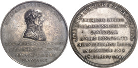 FRANCE
Consulat (1799-1804). Médaille, pose de la première pierre de la colonne Nationale, grand module, par B. Duvivier An 8 - 1800, Paris.
NGC MS ...