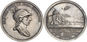 FRANCE
Consulat (1799-1804). Médaille, Paix de Lunéville, par Guillemard et Stuckhart 1801, Prague.
NGC MS 60 (6389234-019).
Av. CAR. LVD. AVSTR. B...
