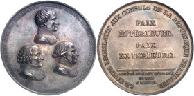 FRANCE
Consulat (1799-1804). Médaille, promulgation du Traité d’Amiens, par Jeuffroy An X - 1802, Paris.
NGC MS 62 (5788899-011).
Av. CAMBACERES SE...