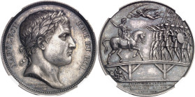 FRANCE
Premier Empire / Napoléon Ier (1804-1814). Médaille, allocution sur le pont du Lech, par Droz et Andrieu 1806, Paris.
NGC MS 62 (6389234-013)...