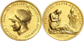 FRANCE
Premier Empire / Napoléon Ier (1804-1814). Médaille d’Or, prise de Vienne, par Luigi Manfredini 1805, Milan.
PCGS SP Genuine (45859693).
Av....
