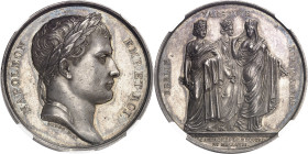 FRANCE
Premier Empire / Napoléon Ier (1804-1814). Médaille, campagnes de 1806 et 1807, par Andrieu et George 1807, Paris.
NGC MS 61 (5790006-039).
...