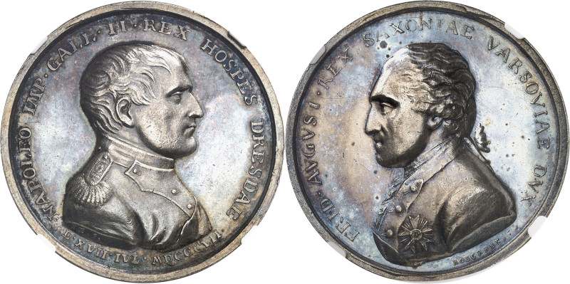 FRANCE
Premier Empire / Napoléon Ier (1804-1814). Médaille, visite de Napoléon ...