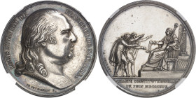 FRANCE
Louis XVIII (1814-1824). Médaille, la Charte constitutionnelle du 4 juin 1814, par Andrieu 1814, Paris.
NGC MS 62 (6389234-014).
Av. LOUIS X...