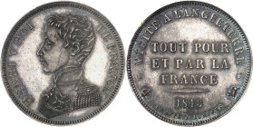 FRANCE
Henri V (1820-1883). 5 francs (module de), visite à l’Angleterre 1843, Londres.
PCGS SP63 (39806827).
Av. HENRI V ROI DE FRANCE. Buste en un...