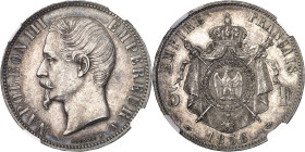 FRANCE
Second Empire / Napoléon III (1852-1870). 5 francs tête nue 1856, A, Paris.
NGC MS 65 (6389234-086).
Av. NAPOLEON III EMPEREUR (atelier). Tê...