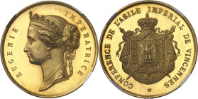 FRANCE
Second Empire / Napoléon III (1852-1870). Médaille d’Or, Conférences de l’Asile impérial de Vincennes ND (1860-1870), Paris.
NGC MS 62 (62706...