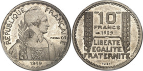 FRANCE
IIIe République (1870-1940). Essai de 10 francs Turin hybride 25 mm et poids 7 g 1929-1939, Paris.
PCGS SP66 (84672671).
Av. REPUBLIQUE FRAN...