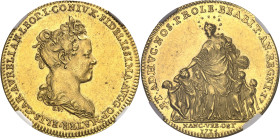 FRANCE / FÉODALES
Lorraine (duché de), Léopold Ier (1690-1729). Médaille ou grand jeton d’Or, rentrée de la famille ducale à Nancy en 1714, par F. de...