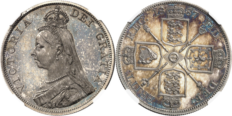 GRANDE-BRETAGNE
Victoria (1837-1901). Double florin (4 shillings), jubilé de la...