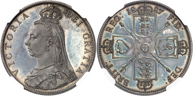GRANDE-BRETAGNE
Victoria (1837-1901). Florin (2 shillings), jubilé de la Reine,...