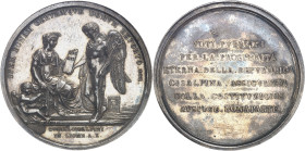 ITALIE
Milan, République italienne (1802-1805). Médaille, Constitution à Lyon de la République italienne, par L. Manfredini An X (1802), Milan.
NGC ...