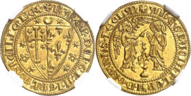 ITALIE
Naples (royaume de), Charles Ier d’Anjou (1266-1285). Salut ou carlin d’Or ND (1278-1285), Naples.
NGC MS 64 (5788890-020).
Av. + KAROL’. DE...