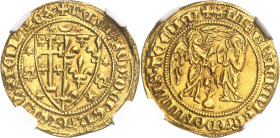 ITALIE
Naples (royaume de), Charles II d’Anjou (1285-1309). Salut ou carlin d’Or ND (1285-1309), Naples.
NGC MS 62 (5788890-021).
Av. + KAROL'. SCD...