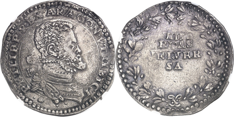 ITALIE
Naples et Sicile, Philippe II d’Espagne (1554-1598). Ducaton ND (1568-15...
