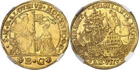 ITALIE
Venise, Alvise II Mocenigo (1700-1709). Oselle de 4 sequins 1706 - An VII, Venise.
NGC MS 60 (2117145-042).
Av. S* M* V* ALOYSIVS* MOCENICO*...