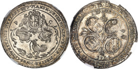 ITALIE
Venise, Ludovic Manin (1789-1797). Oselle 1794, Murano.
NGC MS 66* (5784534-019).
Av. (à 11 h) LUD. MANIN. DEFENDI. ZEN. VETOR. MESTRE. MVNS...