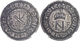 MONTÉNÉGRO
Premier Empire / Napoléon Ier (1804-1814). 5 francs (1 once), siège de Cattaro, sans les grenades 1813, Cattaro.
NGC MS 61 (5788890-019)....