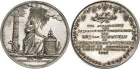 PAYS-BAS
République batave (1795-1806). Médaille, noces d’argent de J. Van Rosevelt et J. T. Barchman Wuijtiers, par Lageman 1802, Amsterdam.
Av. AA...
