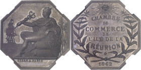 RÉUNION (ÎLE DE LA)
Second Empire / Napoléon III (1852-1870). Jeton de la Chambre de Commerce de l’île de la Réunion 1862, Paris (Stern).
NGC MS 64 ...
