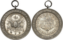 TURQUIE
Abdülhamid II (1876-1909). Médaille, concours de tir d’Oberndorf am Neckar à l’occasion des 18 ans de règne du sultan Abdülhamid II, par W. M...