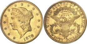 USA
République fédérale des États-Unis d’Amérique (1776-à nos jours). 20 dollars Liberty 1878, CC, Carson City.
PCGS AU53 (37675277).
Av. Dans une ...