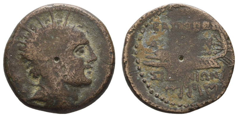 Griechen Seleukiden
Antiochos IV. Epiphanes, 175-164 v. Chr. Æ Sidon Av.: Büste...
