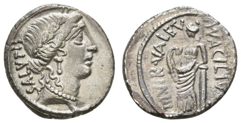 Römer Republik
Mn. Acilius Glabrio, 49 v.u.Z. AR Denar 49 v.u.Z. Rom Av.: SALVT...