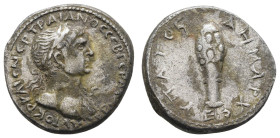 Römer Kaiserzeit
Trajanus, 98-117 AR Didrachme 112-117 Caesarea, Av.: drapierte Büste mit Lorbeerkranz n. rechts, Rv.: Keule Sydn. 214 Metcalf 63c 6....