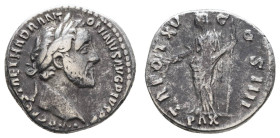 Römer Kaiserzeit
Antonius Pius, 138-161 AR Denar o.J. Av.: IMP CAES T AEL HADR ANTONINVS AVG PIVS PP, sein belorbeertes Haupt nach rechts, Rv.: TR PO...