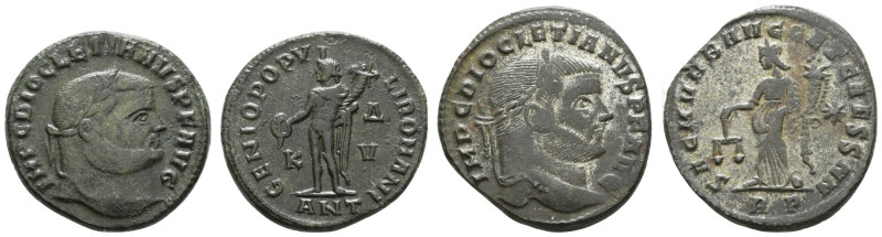 Römer Kaiserzeit
Diocletianus, 284-305 Æ Follis 301 Antiochia Av.: IMP C DIOCLE...
