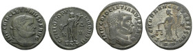 Römer Kaiserzeit
Diocletianus, 284-305 Æ Follis 301 Antiochia Av.: IMP C DIOCLETIANVS P F AVG, belorbeerte Büste nach rechts, Rv.: GENIO POPV-LI ROMA...