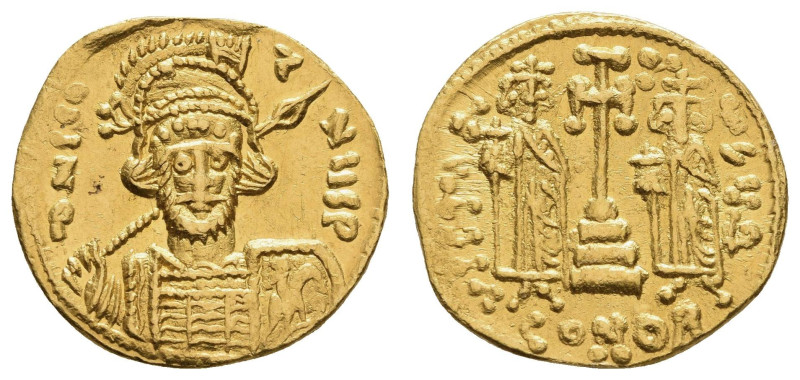 Byzanz
Constantinus IV. Pogonatus, 668-685 AV Solidus Konstantinopel Av.: d N C...