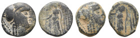 Orient Nabathaea
Anonym Æ 84-7 v. Chr. Lot aus 18 Münzen, früheste Prägungen der Nabatäer, die griechische Vorbilder imitieren, auf dem Av. behelmter...