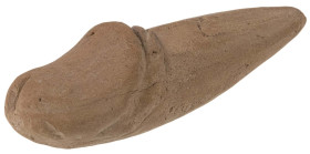 Antike Objekte
 Penisskulptur aus rotbraunem Ton, Länge ca. 10.5 cm