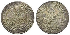 bis 1799 Böhmen
Wenzel II., 1278-1305 Groschen o.J. Luxemburg Av.: Adler, Rv.: Luxemburger Wappenschild unter großer Krone, kl. Schrötlingsriss, etwa...