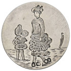 bis 1799 Großbritannien
 Token vermutlich 18. Jh., Love-Token aus Silber mit der Darstellung von zwei Frauen, gepunzt C B [Löwe] T, interessantes Stü...