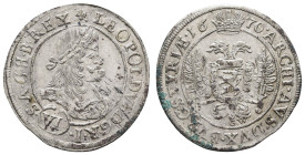 bis 1799 Habsburg
Leopold I., 1657-1705 6 Kreuzer 1670 IGW = Graz Herinek 1155 3.25 g. ss+