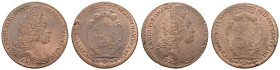 bis 1799 Habsburg
Karl VI., 1711-1740 Kupferjeton 1717 2 Stück, auf seine Ernennung als Graf von Namur Kennis 292 vz