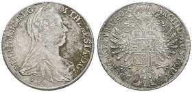 bis 1799 Habsburg
Maria Theresia, 1740-1780 Taler 1789-1792 Günzburg Beläge und Kratzer Hafner 28a 26.62 g. ss