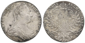 bis 1799 Habsburg
Maria Theresia, 1740-1780 Taler 1780 (1797-1803) Karlsburg Kratzer und Beläge Hafner 2b 28.00 g. ss