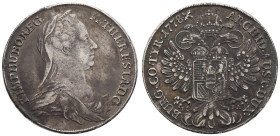 bis 1799 Habsburg
Maria Theresia, 1740-1780 Taler 1778 Wien Randfehler und Kratzer Eypelt. 190 28.03 g. ss