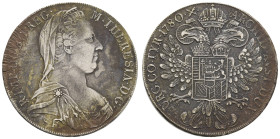 bis 1799 Habsburg
Maria Theresia, 1740-1780 Taler 1780 (1815-1828) Mailand Beläge, Kratzer und Randfehler Hafner 36a 27.65 g. ss