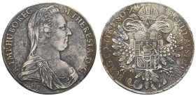 bis 1799 Habsburg
Maria Theresia, 1740-1780 Taler 1780 (1817-1833) Venedig Beläge, Kratzer und Randfehler Hafner 37a 27.59 g. ss-