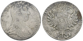 bis 1799 Habsburg
Maria Theresia, 1740-1780 Taler 1780 (1817-1833) Venedig Kratzer, Randfehler und Beläge Hafner 37a 27.57 g. s