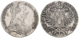 bis 1799 Habsburg
Maria Theresia, 1740-1780 Taler 1780 (1795-1803) Wien Kratzer und Beläge Hafner 19a 27.92 g. ss